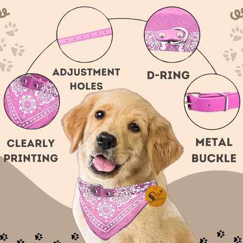 Image of Sage Square Stylish Dog Collar Scarf - Adjustable, Comfortable, Fashionable Accessory for Pets, Soft & Durable Fabric, Dog Breeds, Ideal for Daily Use, Special Occasions (Blue)