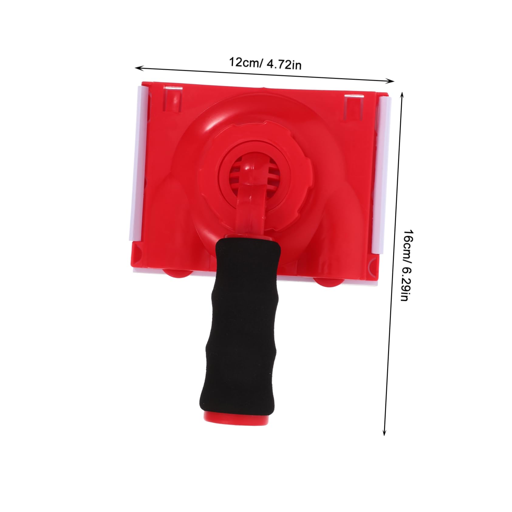 Lurrose Brosse pour machine à bords finesse coin tampon incliné applicateur de ruban de peinture outils de déligneuse de peinture pour les murs outil de peinture de garniture abdos rouge