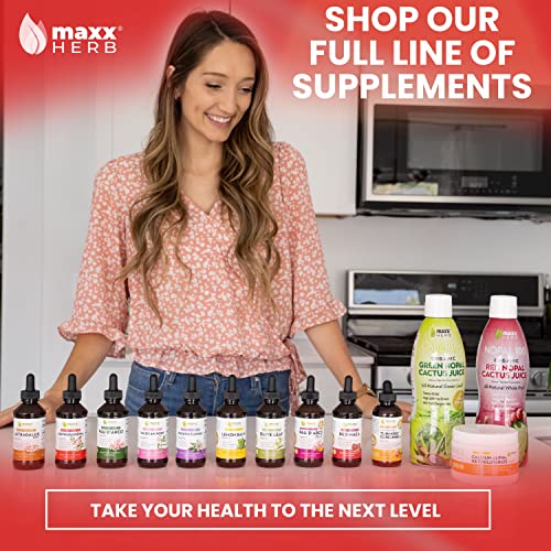 Maxx Herb Ashwagandha Extract – Max Strength Liquid Tincture Absorbs Better Than Capsules Or Powder - For Stamina, Memory, & Immune Support - 4 Oz Bottle (60 Servings) #TOP5