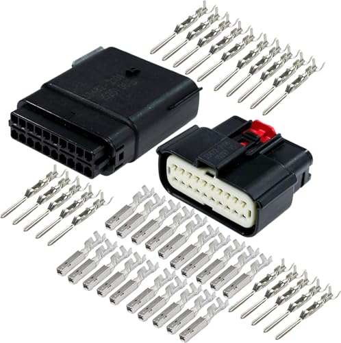 Kit MX150 20 broches étanche noir mâle et femelle avec CPA pour moto Harley