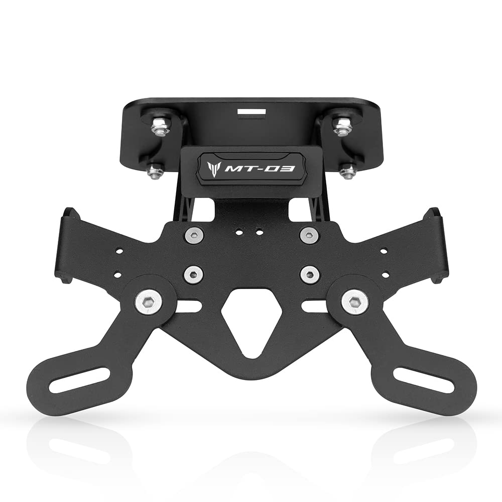 Supporto per targa, Porta Targa Moto,Portatarga Moto Con Luce per Yamaha MT03 MT-03 2019-2023