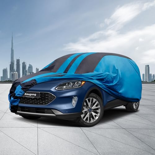 Image of Kaugung Car Cover Waterproof Custom Fit Ford Escape(2000-2025), Full Exterior Cover for Automobiles Lightweight Resistant Outdoor Sun UV Rain Dust Snow Wind Protection.