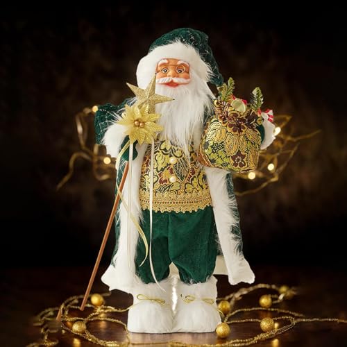 Figurines de père noël pour scène d'exposition et décor de table