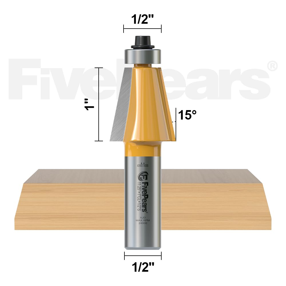 Yonico 13201 1/4-inch Bead 2 Bit Canoe Joint Router Bit Set - View #5
