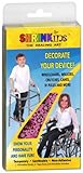 Medical Device Decorating Cover Kit Activity - Fun Shrink Wrap Decorations - Non Sticky - Walkers Wheelchairs Canes Crutches IV Poles - Uses No Adhesive by Shrinkins The Healing Art -Teen & Child