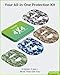 Kovoq Omnipod 5 Overpatches, 16 Pack Waterproof Sweatproof Pod Pals Omnipod 5 Adhesive Overlay, Pre-Cut Adhesive Patch with Strap for Sensitive Skin, Breathable Reusable Tin (Camo)