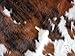 Sunshine Cowhides Premium Cowhide Rug - Ideal for Living Room, Bedroom, Office, or Decor - Modern Accent for Home, Kitchen, Bath, or Wall - Soft, Thick Tricolor Black & White, Extra Large (6x7-8 Ft.)