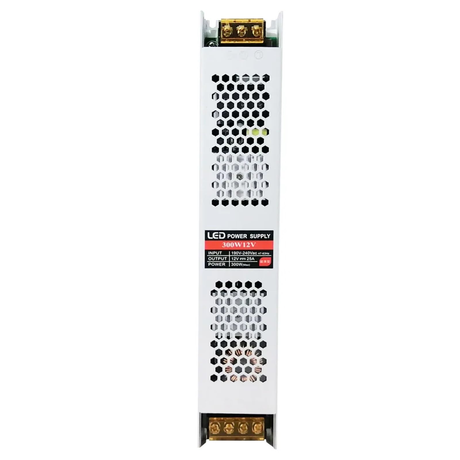 Listwa zasilająca LED 12 V 300 W, wbudowana aluminiowa obudowa przełącznika karty kontrolera napędu