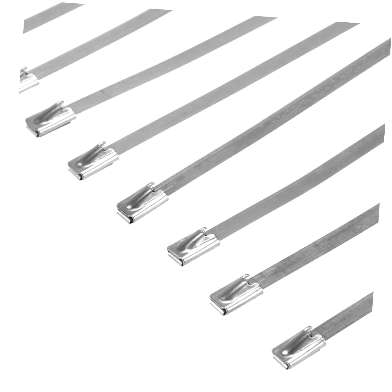 Mikikit 200pezzi Fascette Stringicavo in Acciaio Inox Autobloccanti per Cavi di Scarico Fascette per Cavi Induzione per Barche e Uso