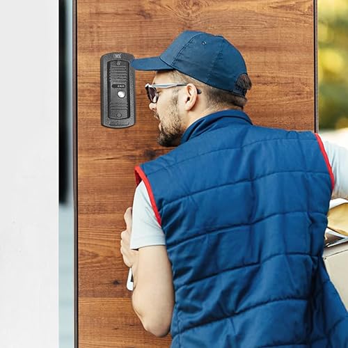 Image of MX Video Door Phone Call Button - Waterproof Outdoor Doorbell for Home, Villa, Apartment & Office, Wired Video Intercom System with 1 Call Button, Durable Security Entry Access