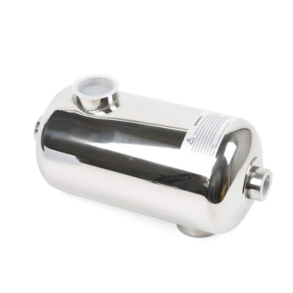Calentador de piscina de 28 kW, acero inoxidable, intercambiador de calor para piscina, 292 x 134 mm