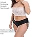 Zohamung Womens Plus Size Floral Lace Unlined Stretchy Strapless Bandeau Tube Tops See Through Bras(BE,L)