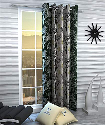 Image of Fashion String 1 Piece Window Curtain Set, 5 feet Long,Green