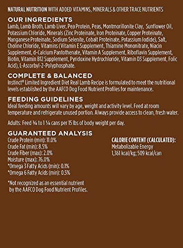 Instinct Limited Zutaten Ernährung Rezept Natural Wet Canned Hundefutter von der Natur Vielzahl