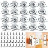 Amplia Aplicación: Los pestillos de las puertas son adecuados para una variedad de muebles, como gabinetes, gabinetes de almacenamiento, guardarropas, estanterías, gabinetes de baño, tocadores, cajones, puertas de armario, etc. Simple y práctico, ideal para el hogar, la oficina y la tienda.