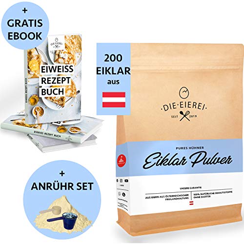 EIEREI Eiklar-Reines-Eiweiss-Protein-Pulver Österreichische Freiland Eier 800g