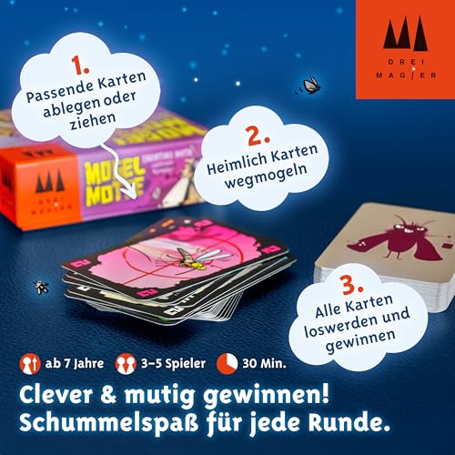 Schmidt Spiele 40862 Mogel Motte, Drei Magier Kartenspiel