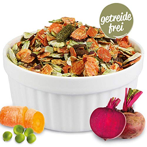 Schecker Ergänzungsfuttermittel - Gemüsegarten Mix - getreidefrei - glutenfrei - vegetarisch - vegan - veggi - Gemüseflocken 1 kg