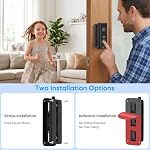 Doorbell Mount for eufy Video Doorbell E340/C31/C30/C210/S330/S220, Adjustable Angle from 35-145° for Wider View, Weather-Resistant Wedge Wall Bracket for eufy Doorbell, No Drilling/Screw Installation