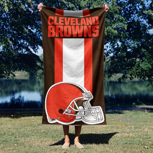 Image of Northwest NFL Cleveland Browns Unisex-Adult Beach Towel, 30 inch x 60 inch, Zone Read