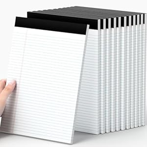 12 Pack of Legal Pads 8.5 x 11.75 C...