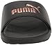 PUMA Womens Cool Cat 2.0 Slide Sandal, PUMA Womens Black-Rose Gold, 8
