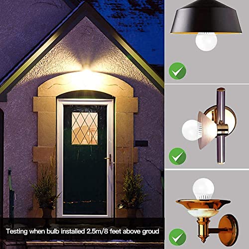 Ampoule LED E27 détecteur de mouvement 3000K lot de 2 réglable - 3