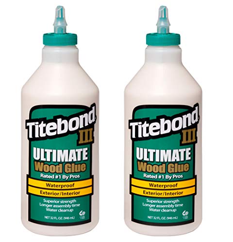 Titebond 1415 III Ultimate Wood Glue, 32-Ounce Bottle,Tan, 1 Qt (...