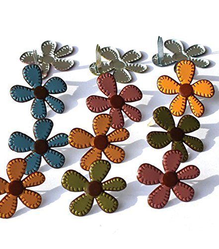 Eyelet Outlet Brads: Stitched Fall Flowers