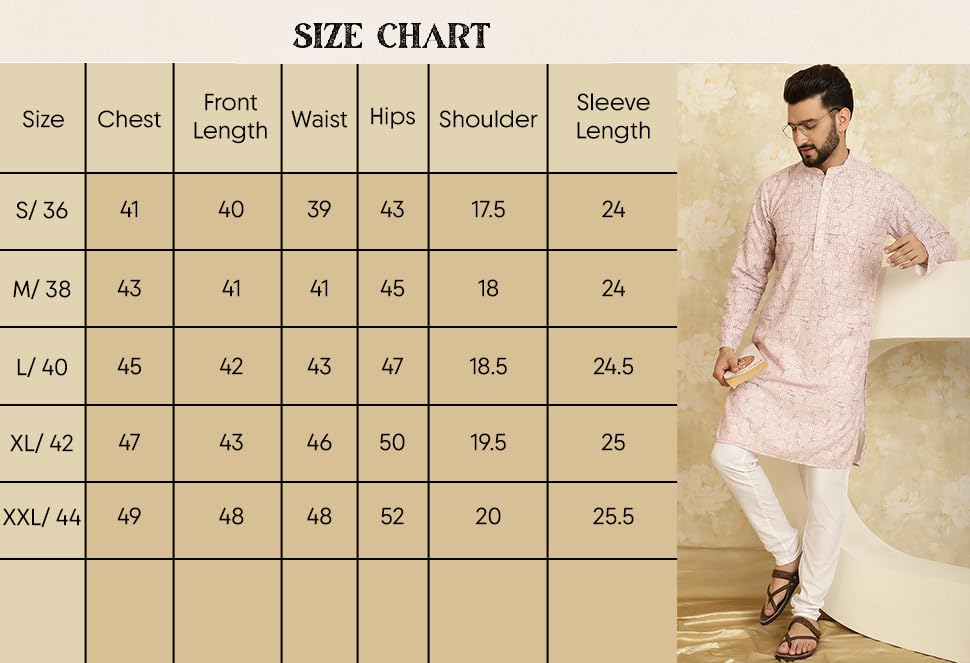 Image of SOJANYA Men's Cotton Silk Pathani Kurta Set with Wide Leg Straight Fit Salwar