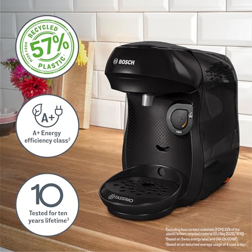 Tassimo by Bosch Happy Friendly Pod Coffee Machine with 70 Drinks Value Starter Bundle, TAS102EGBC - Black - Image 3