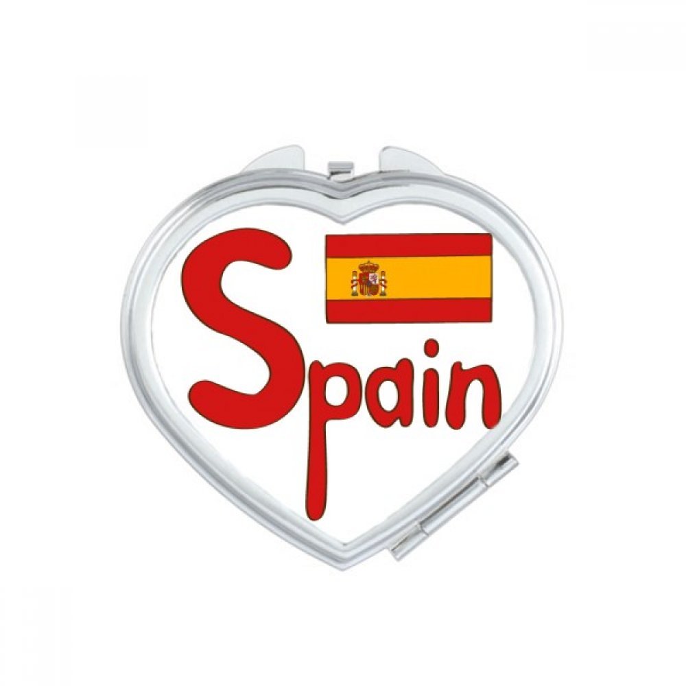 Cadeau miroirs de poche Espagne mignon miroir en coeur fait à la main