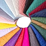 GNSN 59 x 39 inch Quilted Interlinings Fabric Thicken for Winter Coat Lining Padded Jacket (Black,59x39 inch/150x100 cm)