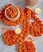 Krati Exports 5 PC - 5 feet Marigold Garland |Indian/American Wedding Party Mantle Decoration, Faux Garlands Wedding Garland, Diwali Decoration, Spring Bush Floral! (Dark Orange)