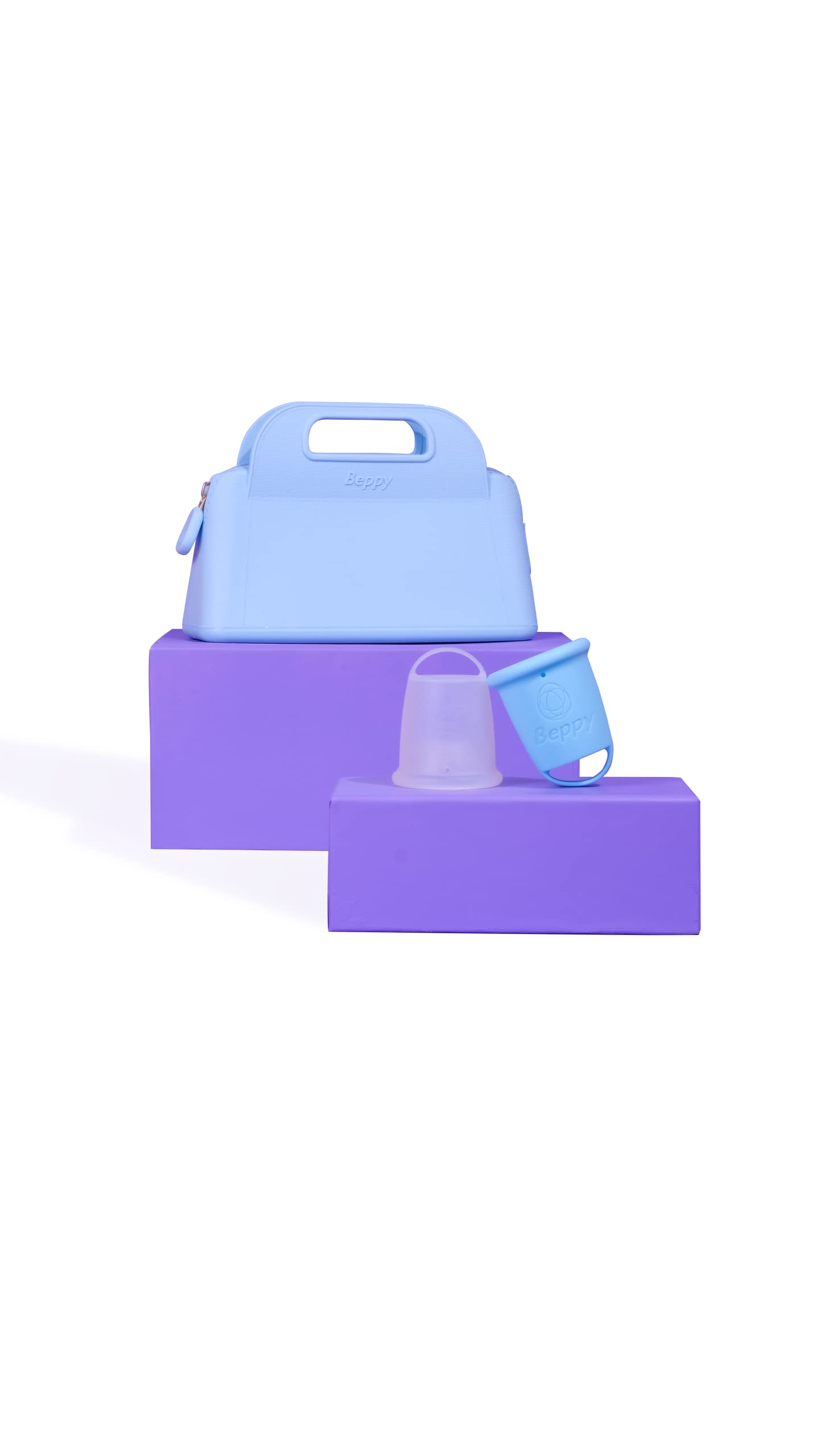 Beppy Combo Ocean - Beppy Copa menstrual pack de dos| Copas menstruales sin fugas | Copa menstrual de silicona médica | Beppy Cups