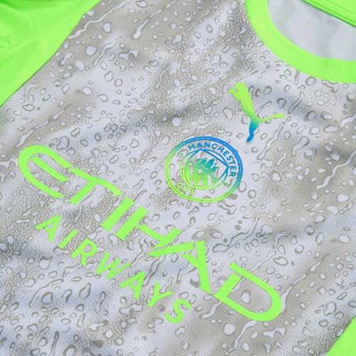 PUMA Manchester City FC Kinder Drittes Trikot 25/26, Blau (Cool Weather x Pro Green), 176