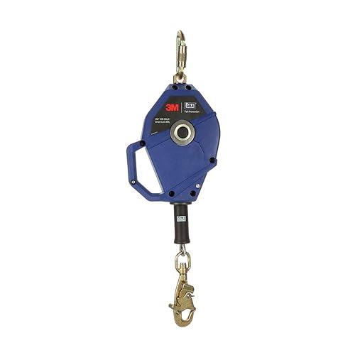 3M DBI-SALA Smart Lock Líneas de Vida Autoretractoras de Borde Delantero 3503802, Cable Galvanizado, Azul, 20 pies (19.7 ft) 1 Ea/Caja