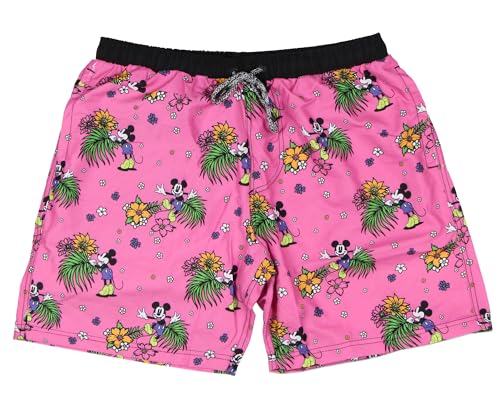 Neff Disney Men's Mickey Mouse Hot Tub Board Shorts for Swimming