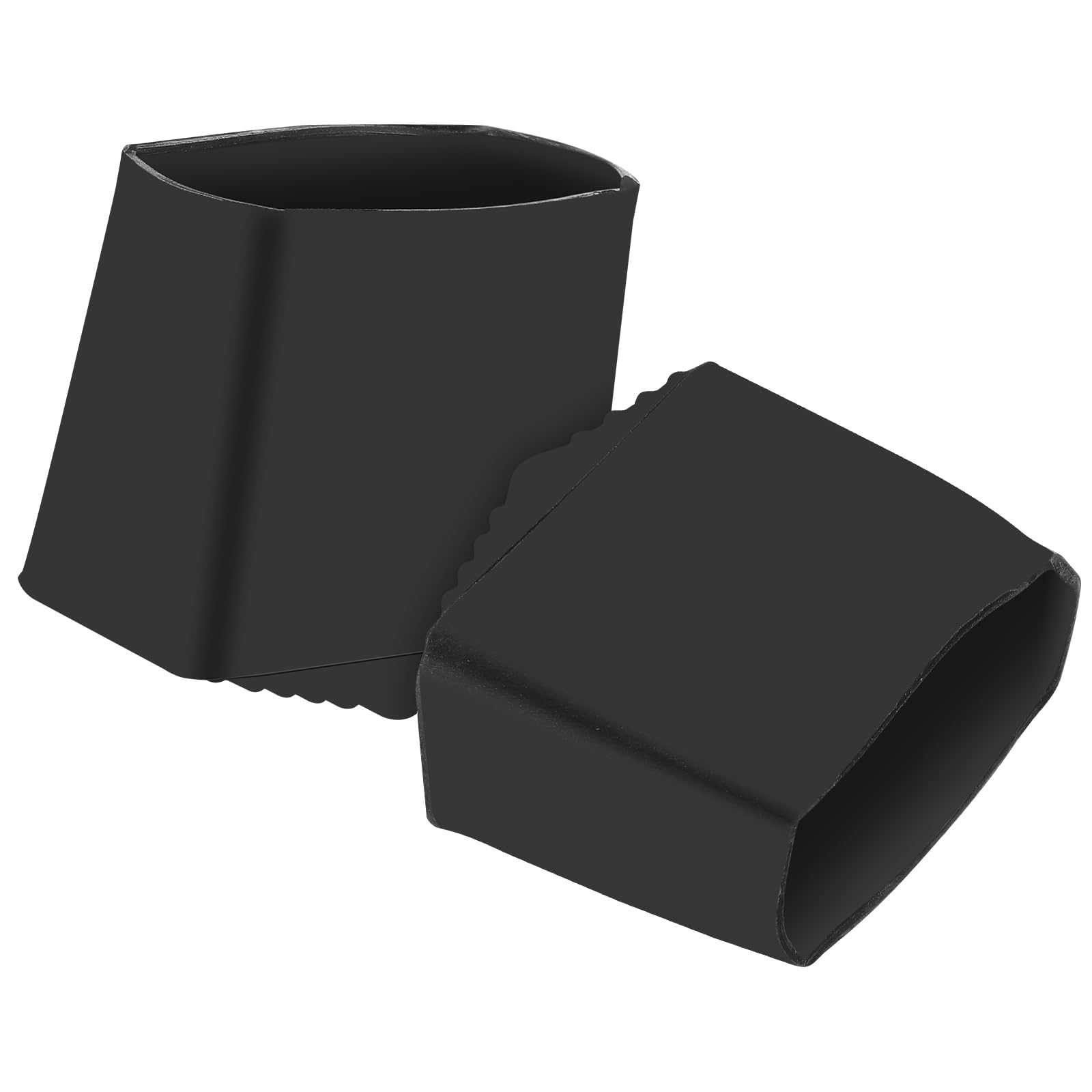 Angoily 2Pcs Folding Ladder Leg Covers Non Slip Feet Pads Step Ladder Foot Pads Ladder Replacement Foot Covers Accessories 2X4cm (Black)