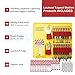 Boviisky Lockout Tagout Station Loto Locks kit Devices,Lockout Locks Kit Board with 16 Safety Padlocks,Keyed Different,Lock Out Tag Out Hasp, Do Not Operate Tags,40 Nylon Ties Loto Station