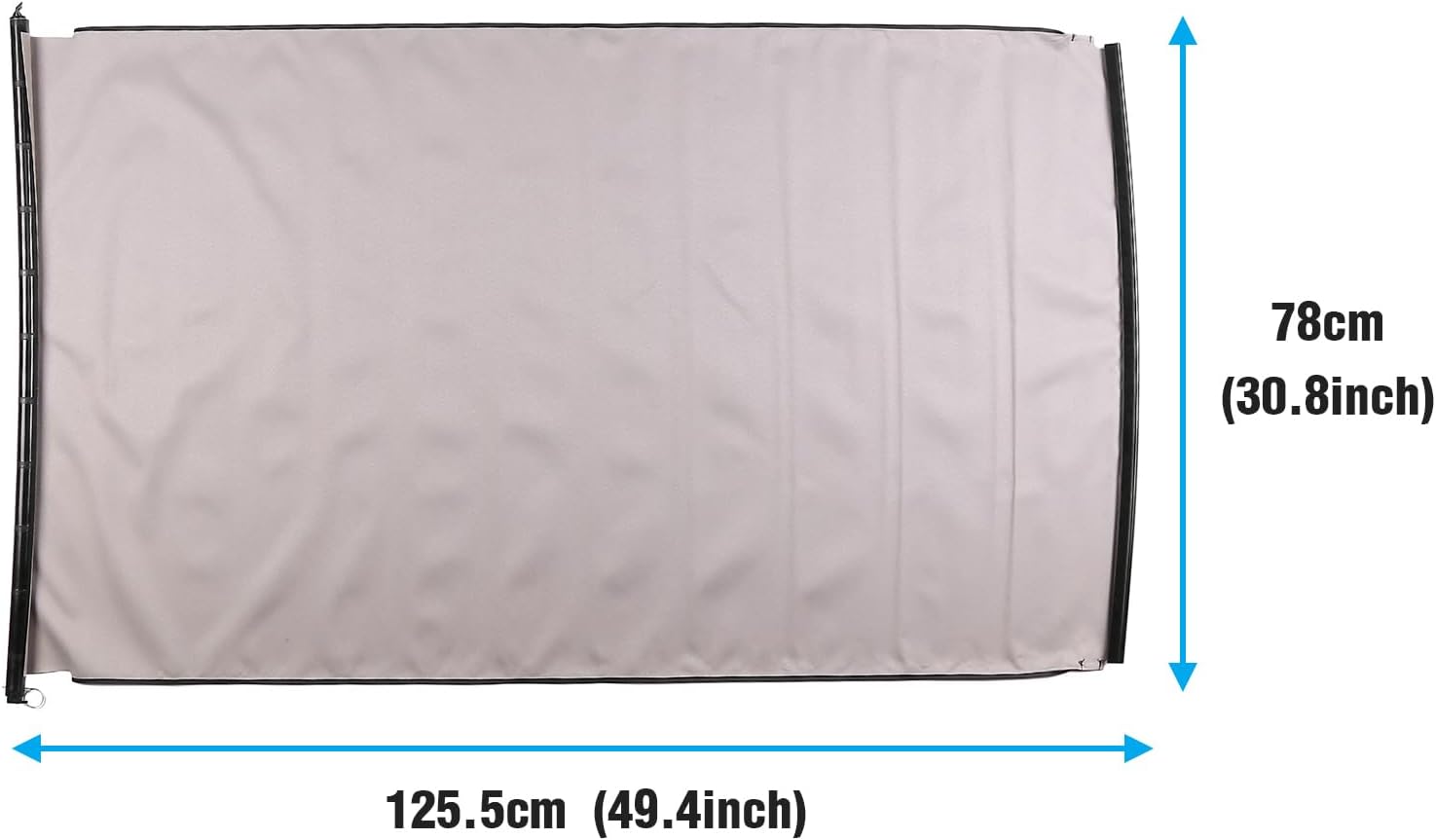 25964410 Sunroof Sun Roof Curtain Shade Cover Compatible for Cadillac SRX 2010-2018 Panoramic Sunshade Roller Shutter with 2 Clips Gray 19207926 19207927 25964409