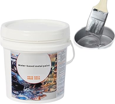 200g Water Based Gold Leaf Paint For Art, Painting, Handcrafts Super Bright Glitter Gold Silver Paint Water Based Gold Paint Non Toxic Not Fade Silver