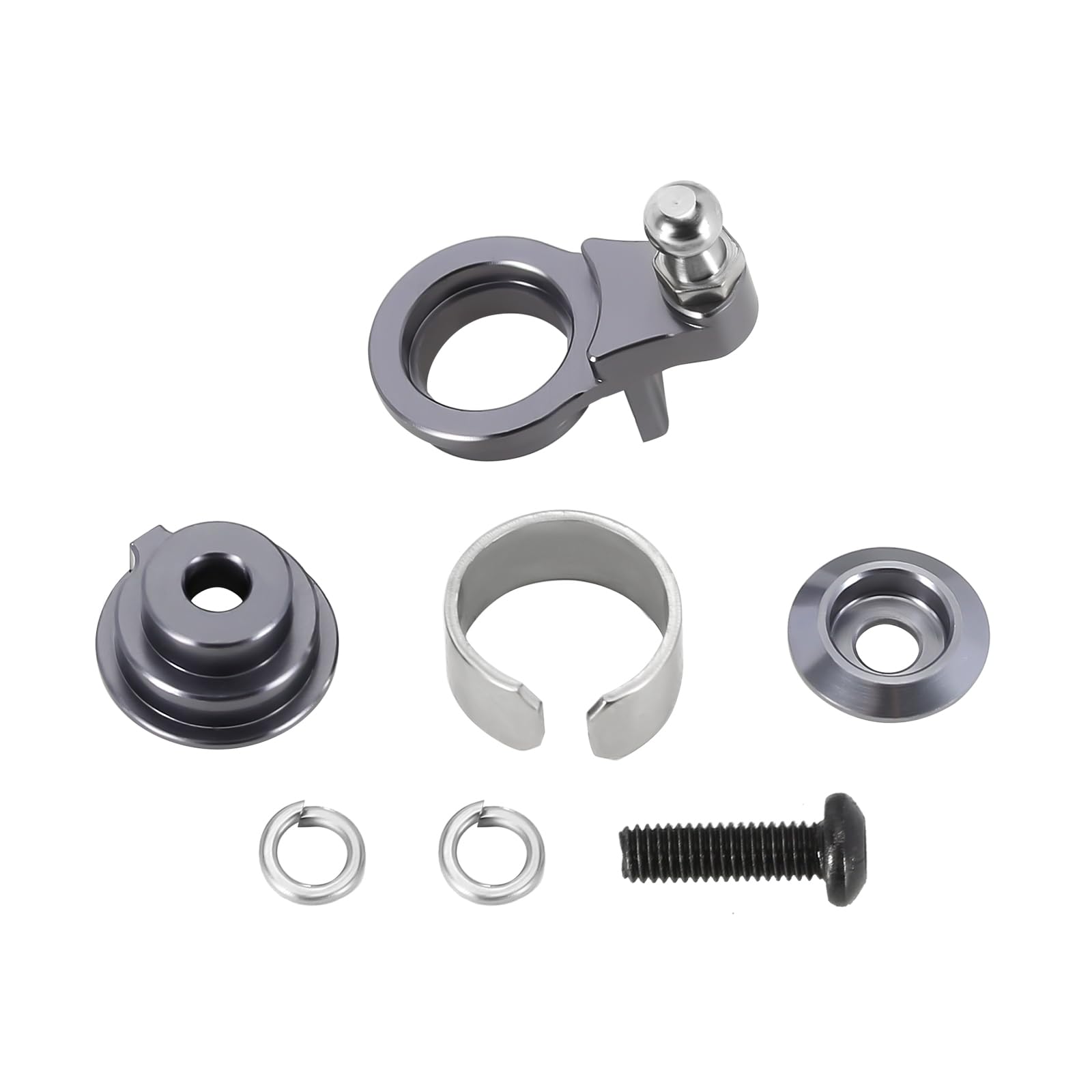 Bras Servo INJORA 25T Pour TRX4M - Aluminium Noir/Rouge - Amélioration Voiture RC Crawler 1/18