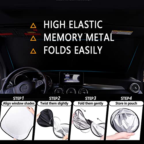 Car Trapezoidal Windshield Sun Shade,Thickened 240T Car Sun Shade For Uv Protection&Thermal Insulation,Universal Windshield Cover Sun Shade Fit Car, Truck, Suv (L(For Suv/Trucks)) #TOP6