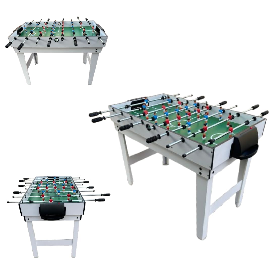 Tavolo da Gioco 4 in 1 - Biliardino, Air Hockey, Biliardo, Ping Pong - Calcio Balilla Multigioco per Bambini - Tavolo Multifunzione in MDF
