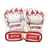 Gofeibao Boxhandschuhe Box Handschuh Herren Boxsackhandschuhe Boxhandschuhe für Erwachsene Boxsackhandschuhe 10oz Boxhandschuh Boxhandschuhe für Kickboxen red,Freesize