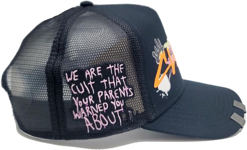 Cult of Individuality New Graffiti Trucker Black Era Snapback Hat - Image 6