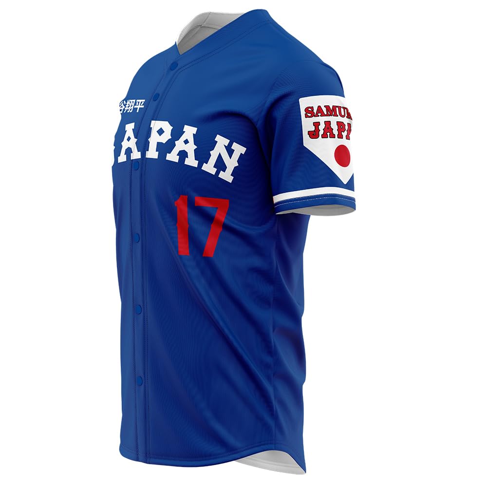 Camiseta de béisbol japonesa para hombre, número 17, estilo hip hop, de los años 90, camisetas deportivas cosidas