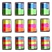 EsOffice Index Tabs, Adhesive Sticky Note, It Post Flags,Translucent Page Makers, Assorted Bright Colors, 800 Pieces,12 Set/Pack