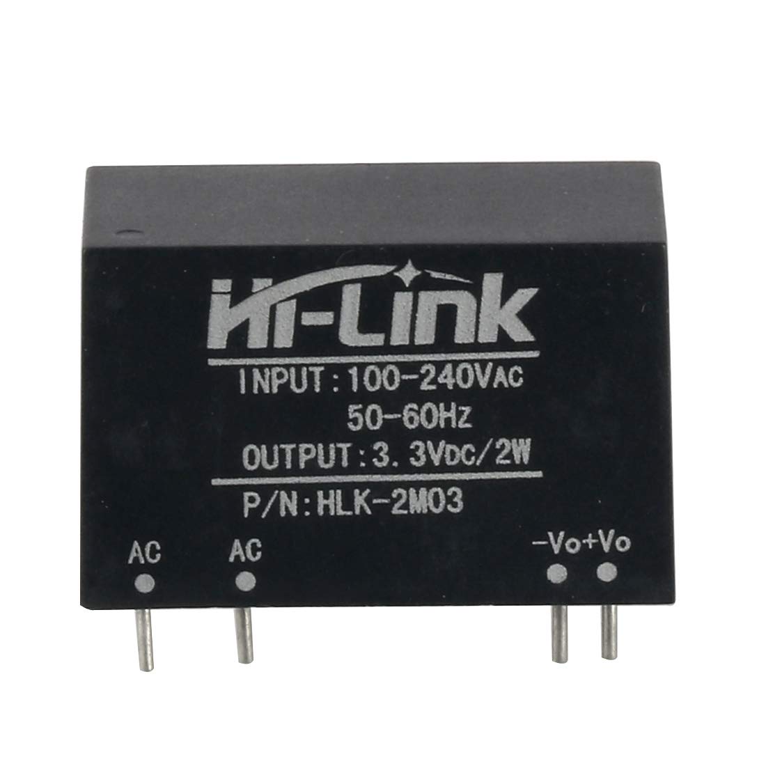 HLK-2M03 Power Supply Module AC-DC 220V to 3.3V 600mA Step Down Buck Isolated Intelligent Household Switch Converter (10 PCS)